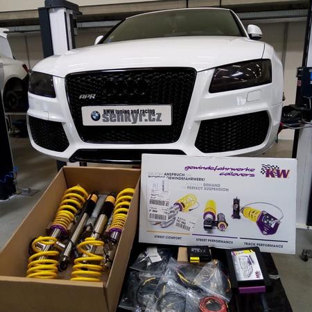 Dnes Audi S5 B8 - elektronicky podvozek KW DDC a predni i zadni...