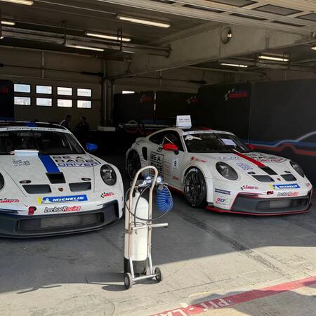 The Šenkýř Motorsport team's Porsche 992 GT3 Cup race car...