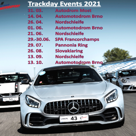 🇨🇿 Kompletní TRACKDAY kalendář 2021 je zde!!!
31. 03. 2021  ...