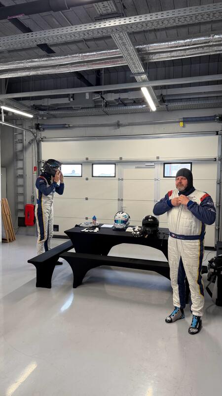 M. Faiereisl and P. Bouška put on their racing suits and...