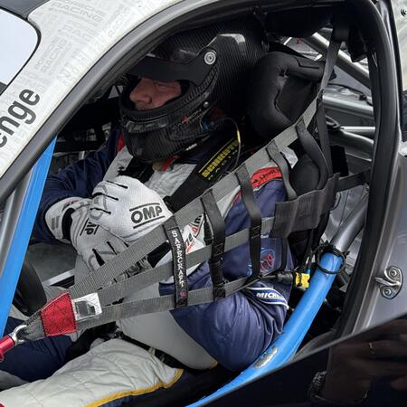 P. Bouška on the starting grid for the second sprint race