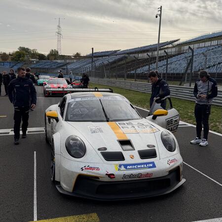 P. Bouška on the starting grid for the second sprint race