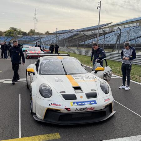 P. Bouška on the starting grid for the second sprint race
