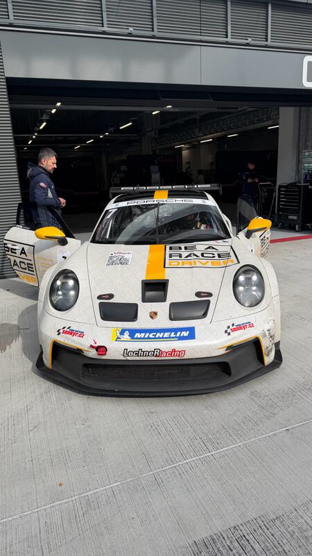 P. Bouška had already gotten into the car before the endurance...
