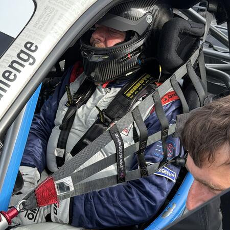 P. Bouška on the starting grid for the endurance race