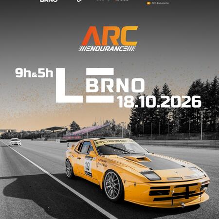 Budeme startovat na ARC Endurace - 9h&5h Le Brno 18.10.2026