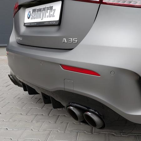 Mercedes AMG A 35 a instalace výfuku Akrapovič Slip-On....