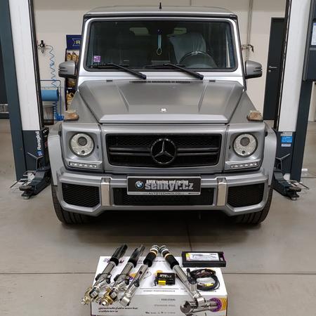 AMG G63 a instalace podvozku KW DDC s elektronickým nastavením...