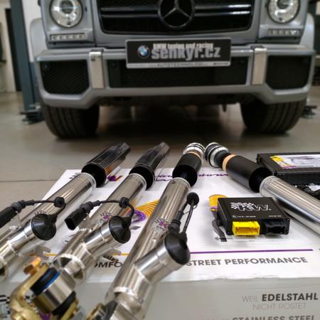 AMG G63 a instalace podvozku KW DDC s elektronickým nastavením...