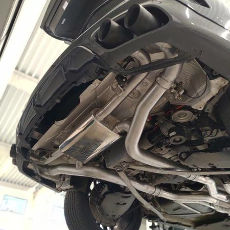 BMW X6 M 50i a instalace koncového dílu výfuku dÄHLer, fantastický zvuk, dynamičtější vzhled, plug &...