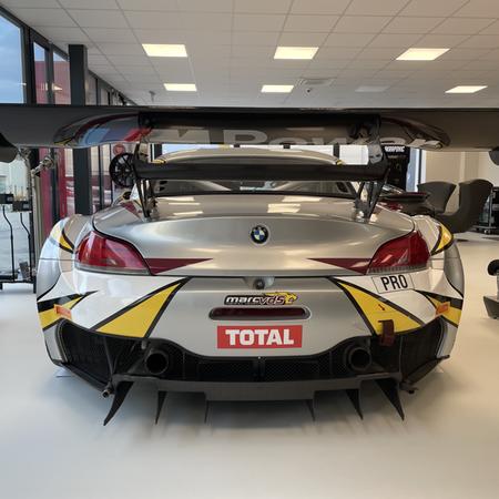  ‼️The famous Marc VDS Z4 GT3 is now ready wraped back into the 24h Spa Francorchamps 2015 livery. That was the last race of this car and chassis...