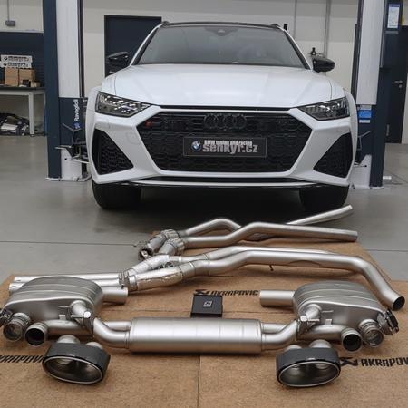 Instalace Evolution Line do Audi RS6 Avant včetně Akrapovič...