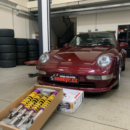 Porsche 911 993 Turbo RUF • celkový servis vozu • instalace podvozku...