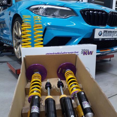 Krásná M2 Competition a instalace podvozku KW Clubsport 3-cestný...